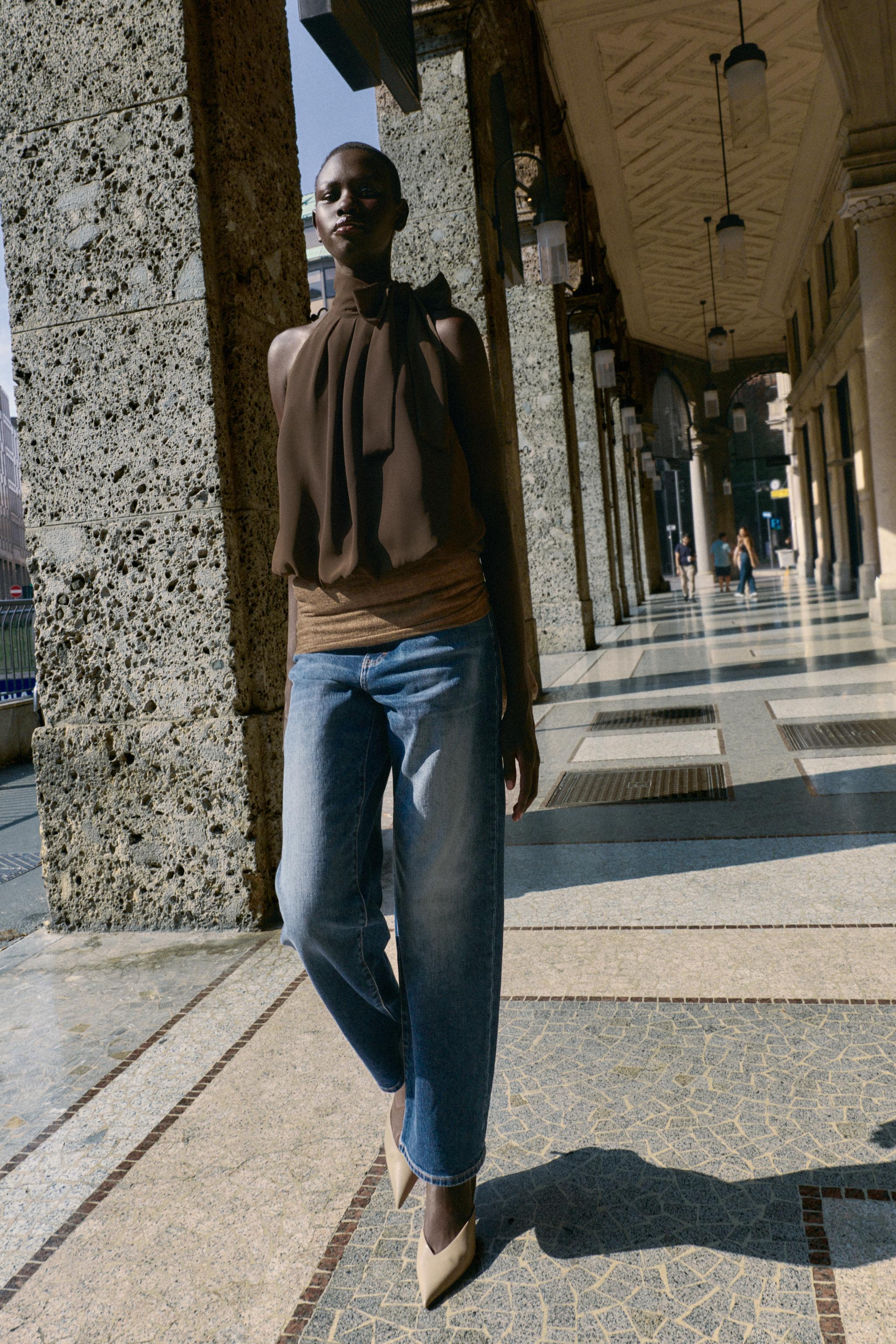 TOP HALTER BOULE AVEC NŒUD